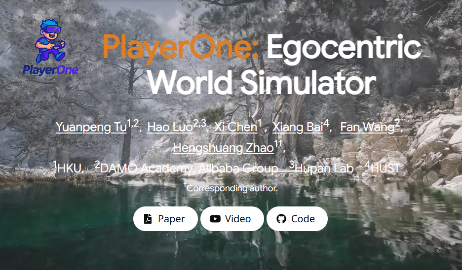 🕶️ PlayerOne: Immersive Egocentric World Simulation from Image